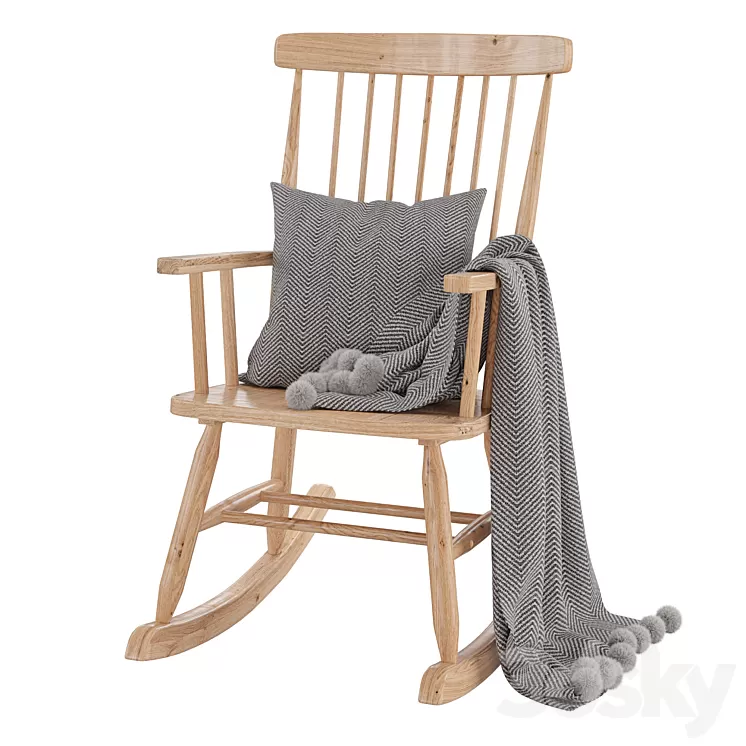 Rocking chair Terence 3D Model Rocking chair Terence 3D Model