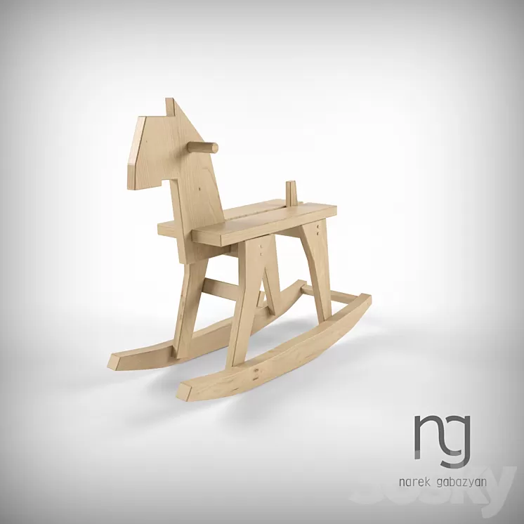 Rocking Horse 3D Model Rocking Horse 3D Model