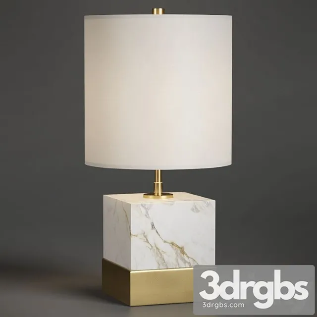 Rockport Marble and Brass Square Accent Table Lamp 3D Model Download Rockport Marble and Brass Square Accent Table Lamp 3D Model Download