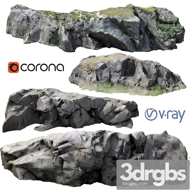 Rocks and Cliff 3D Model Download