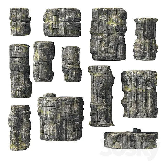 Rockstone Set 3DModel Rockstone Set 3DModel