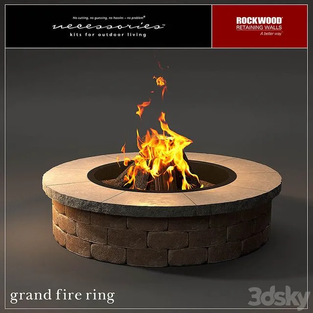 Rockwood Grand Fire Ring 3D Model
