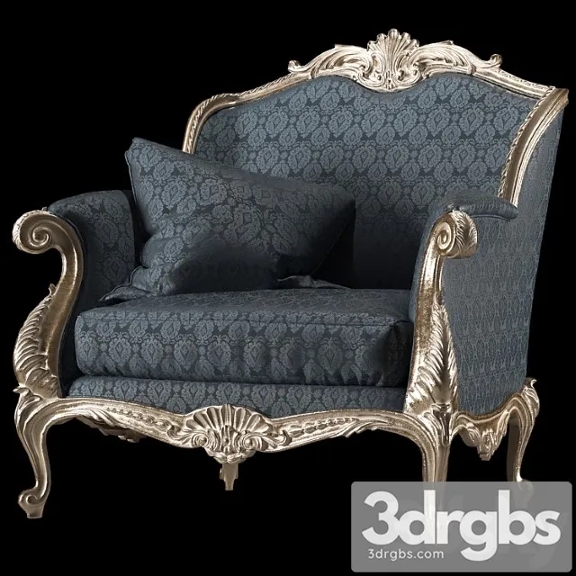 Rococo Armchairs 3D Model Download