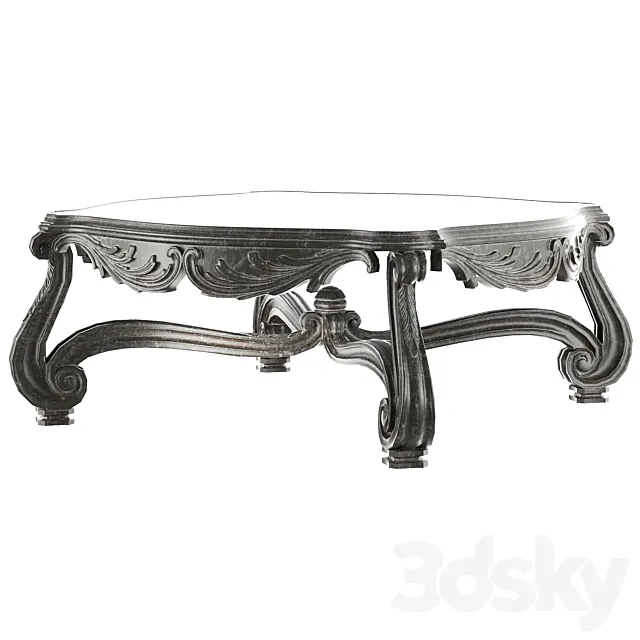 rococo middle coffee table 3DModel