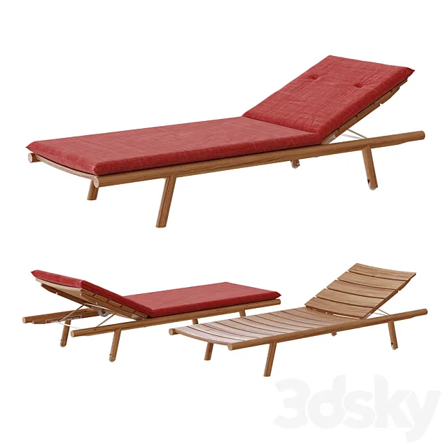 RODA Orson | Garden daybed 3D Model RODA Orson | Garden daybed 3D Model