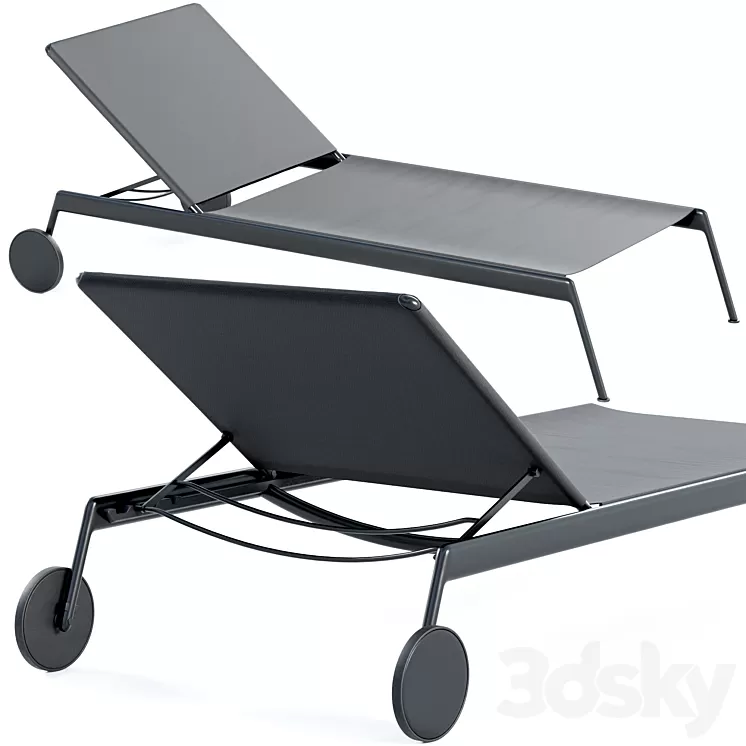 RODA PIPER 007 sunlounger 3D Model RODA PIPER 007 sunlounger 3D Model