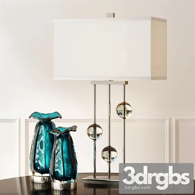 Rodeshia table lamp and gabriela vases 3D Model Download Rodeshia table lamp and gabriela vases 3D Model Download