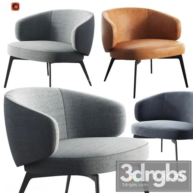 Rogerseller Lema Bice Armchair 3D Model Download