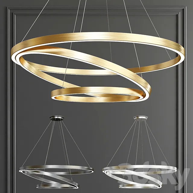 Rojas WiFi-Enab LED Chandelier 3DModel