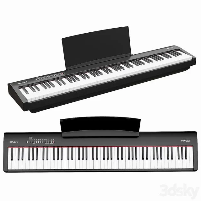 Roland FP-30 Bk 3D Model