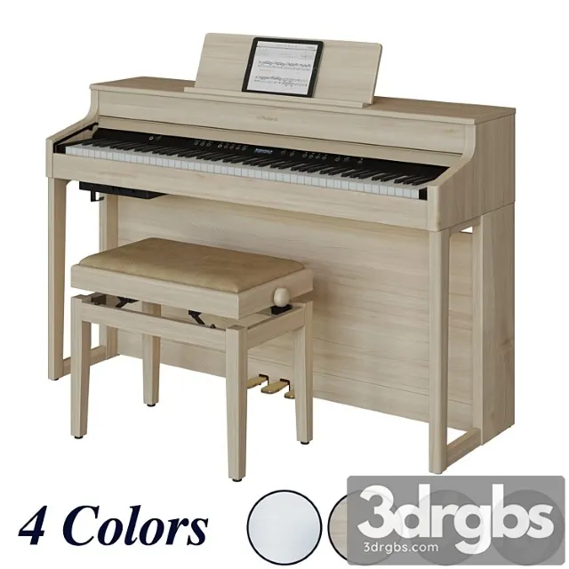 Roland hp 702 digital piano 3D Model Download