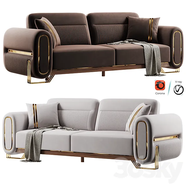 Rolex Sofa 3D Model Rolex Sofa 3D Model