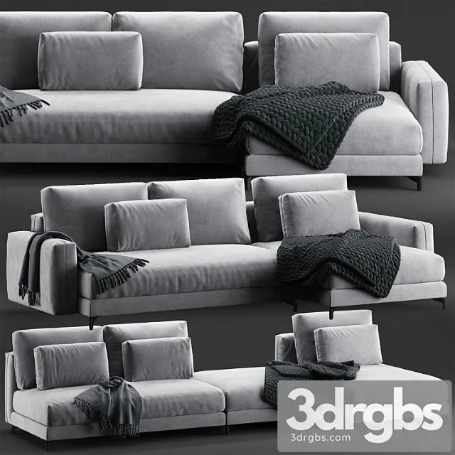 Rolf benz 007 nuvola sofa set 2 3D Model Download Rolf benz 007 nuvola sofa set 2 3D Model Download