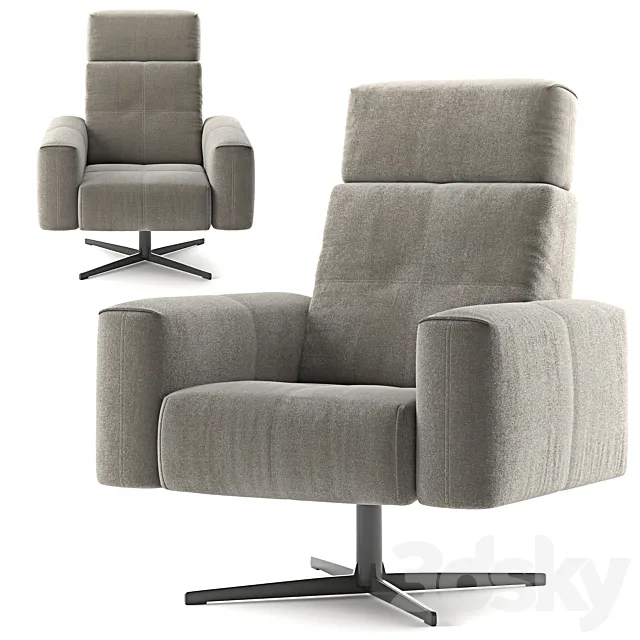 Rolf Benz 50 armchair 3D Model Rolf Benz 50 armchair 3D Model