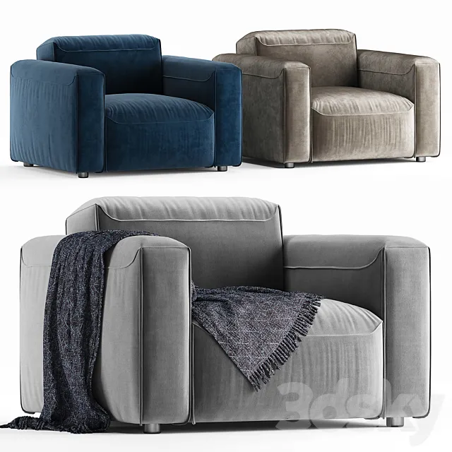 Rolf Benz 552 mio armchair 3D Model