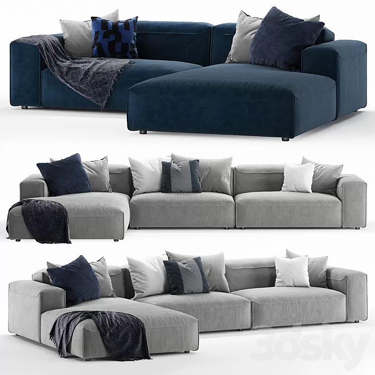 Rolf Benz 552 mio sofa set 3D Model