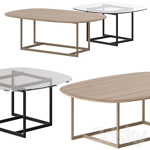 Rolf Benz 932 Coffee Tables 3D Model