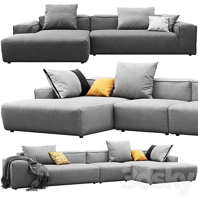 Rolf Benz Freistil 175 corner sofas 3D Model