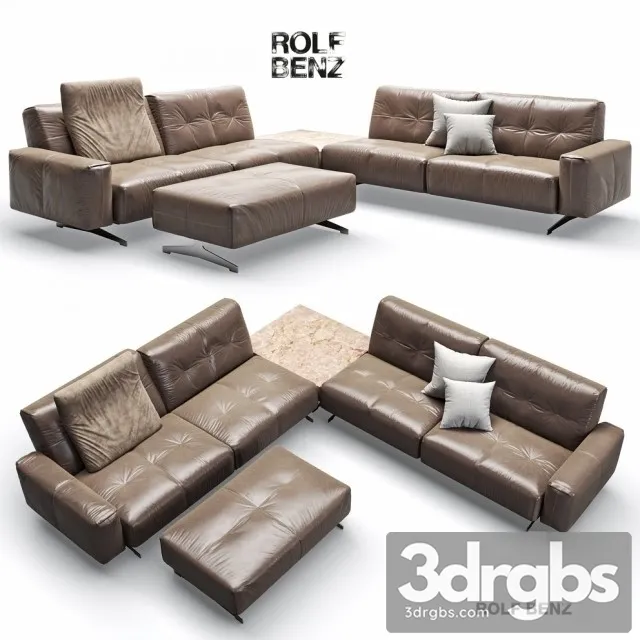 Rolf Benz Leather Sofa 3D Model Download Rolf Benz Leather Sofa 3D Model Download