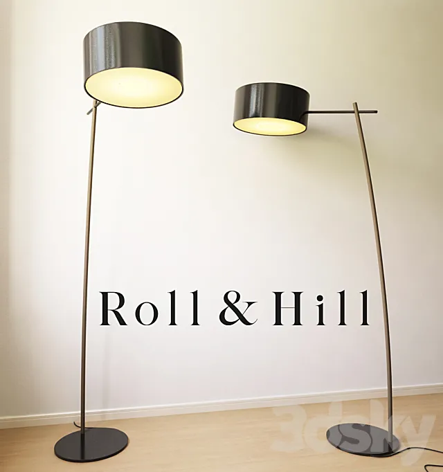 roll and hill lamp 3DModel roll and hill lamp 3DModel