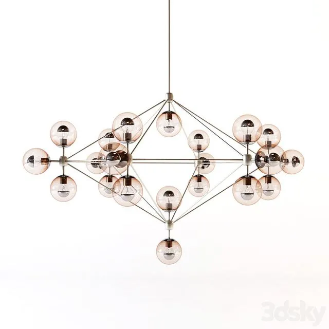Roll and hill – Modo chandelier 3D Model