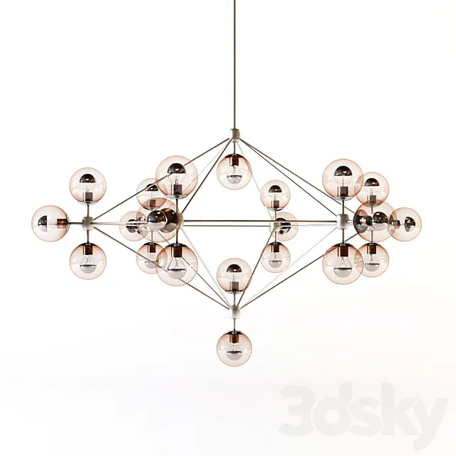 Roll and hill – Modo chandelier 3DModel Roll and hill – Modo chandelier 3DModel