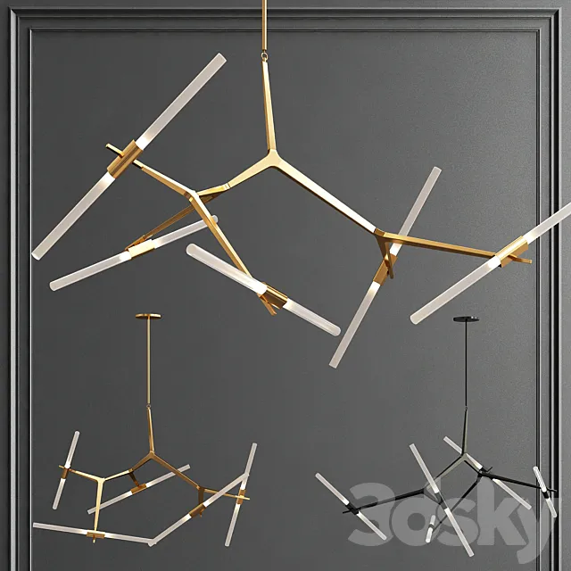 Roll & Hill Agnes 10 Gold 3DModel