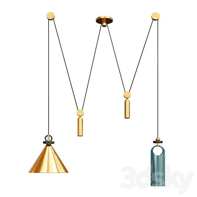 Roll Hill Pendant_1 3DModel