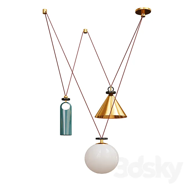 Roll Hill Pendant_2 3DModel