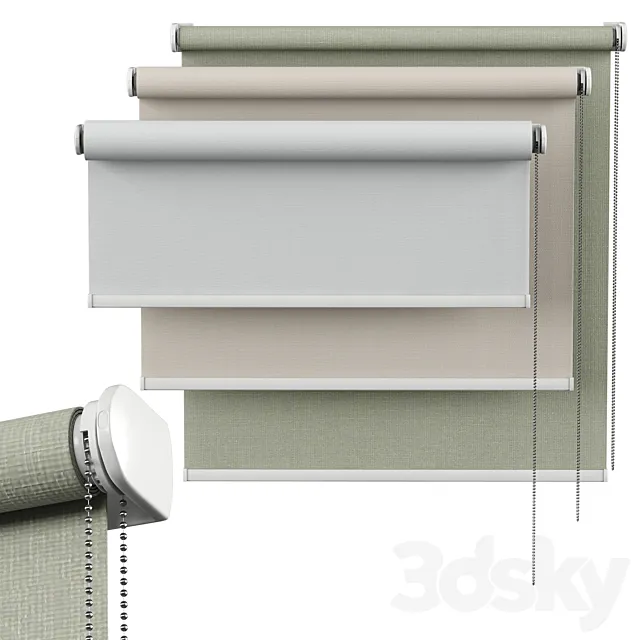 Roller Blind 05 | English Blinds | Gala 3DModel Roller Blind 05 | English Blinds | Gala 3DModel