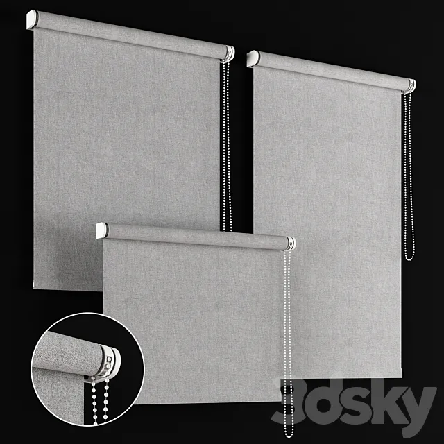 Roller blind 1 3D Model Roller blind 1 3D Model