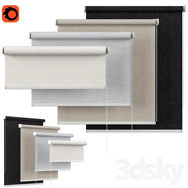 Roller Blind 21 | Backhausen | REBBIO 3D Model Roller Blind 21 | Backhausen | REBBIO 3D Model