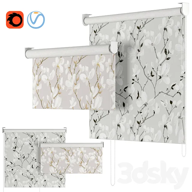 Roller Blind 39 | Magnolia 3D Model Roller Blind 39 | Magnolia 3D Model