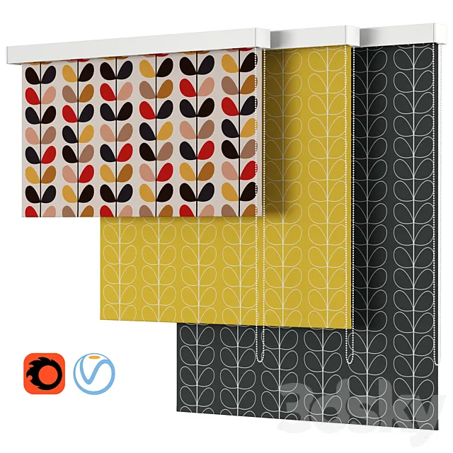 Roller Blind 44 | John Lewis & Partners | Orla kiely 3D Model Roller Blind 44 | John Lewis & Partners | Orla kiely 3D Model