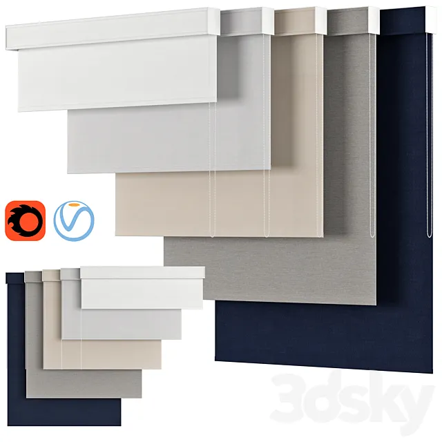 Roller Blind 66 | Wayfair | LEVOLOR 3D Model