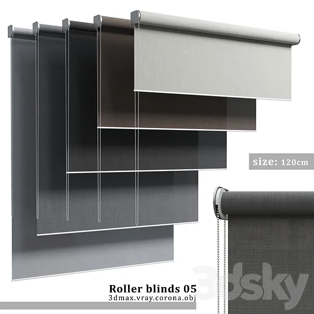 Roller blinds 05 3DModel