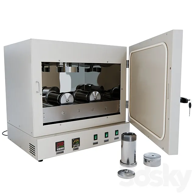 Roller kiln Model DA-RP20 from Mikron 3D Model