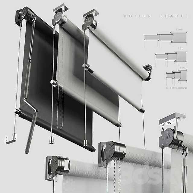 Roller Shades 3DModel Roller Shades 3DModel