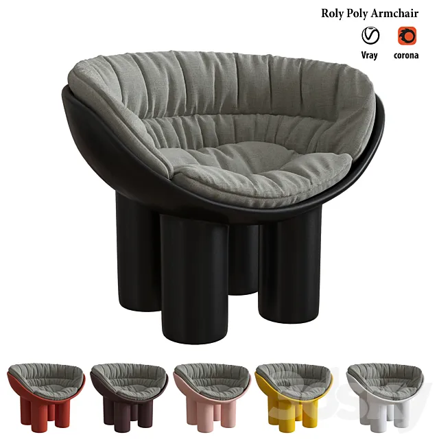 Roly Poly armchair 3DModel Roly Poly armchair 3DModel