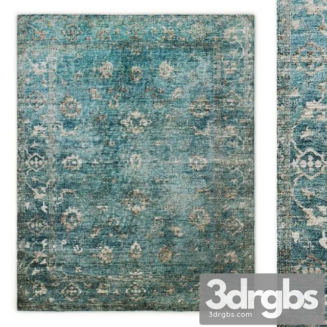 Roma hand-knotted rug rh 3D Model Download