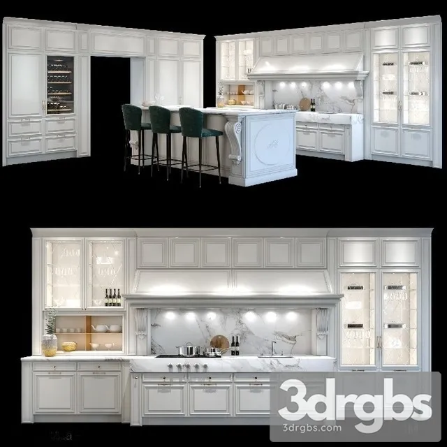 Roma Kitchen Cabinet 3D Model Download Roma Kitchen Cabinet 3D Model Download