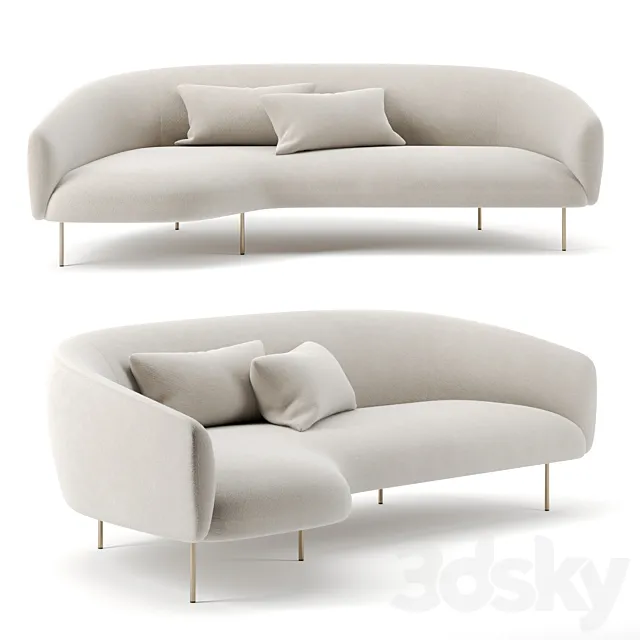 Roma sofa by Tacchini 3DModel
