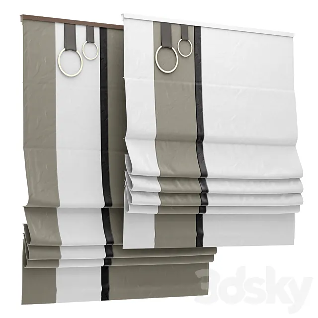 Roman blind 100 3D Model Roman blind 100 3D Model