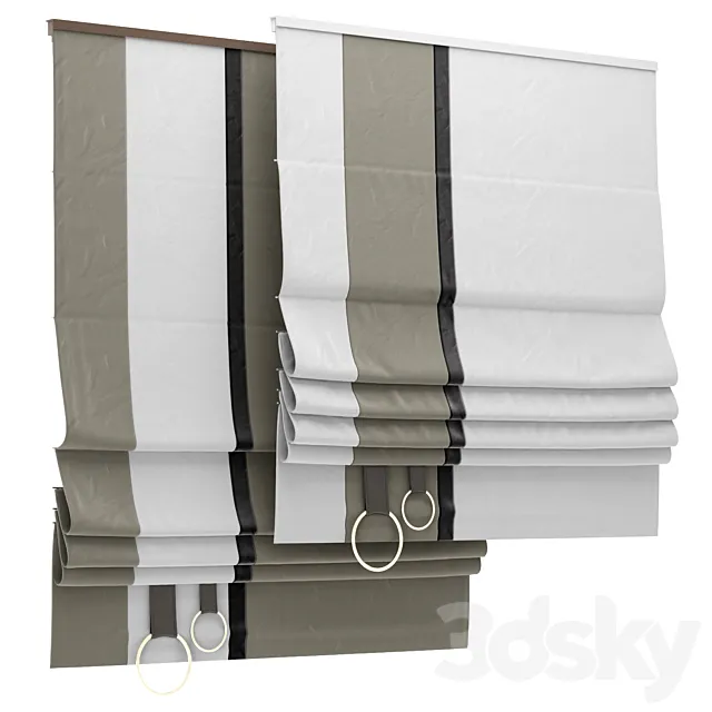 Roman blind 101 3D Model Roman blind 101 3D Model