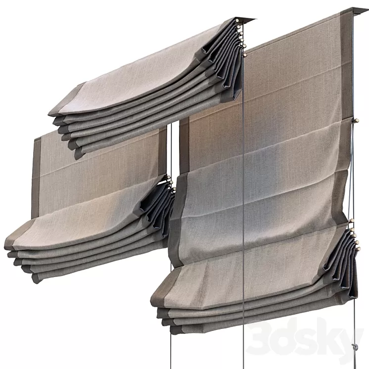 Roman Blind 3D Model Roman Blind 3D Model
