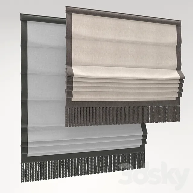Roman blind 43 3D Model Roman blind 43 3D Model