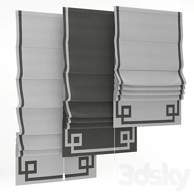 Roman blind 48 3DModel Roman blind 48 3DModel