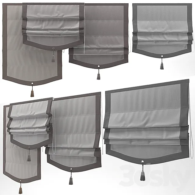 Roman blind 5 3D Model Roman blind 5 3D Model