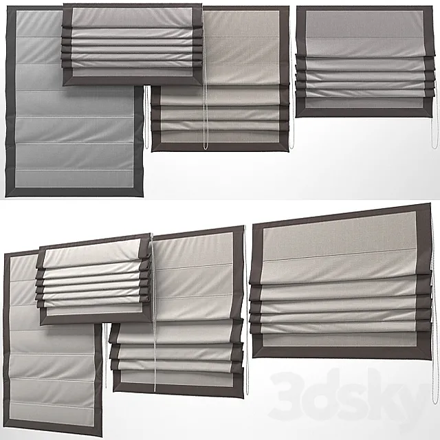 Roman blind 6 3DModel Roman blind 6 3DModel