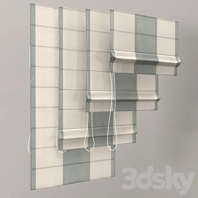 Roman blinds 12 3DModel